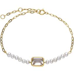 Gemondo ECFEWâ¢ 'The Unifier' Topaz & Pearl Chain Bracelet